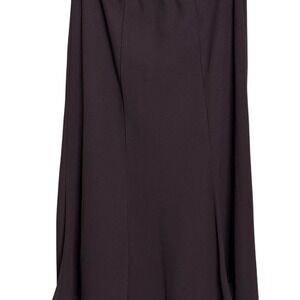 Chocolate Brown Flowy Midi Skirt